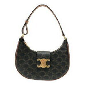 Celine Ava Tan Triomphe Canvas Handbag